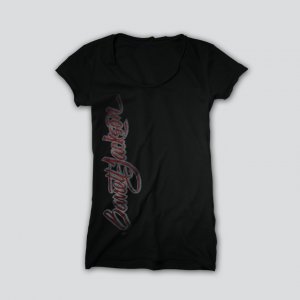 Distressed Script Tunic Tee